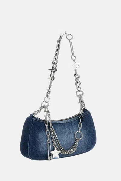 Marc Jacobs Shoulder Bag Star Studs Chain Strap In Blue
