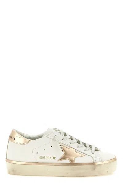 Golden Goose Deluxe Brand Hi Star Lace-up Sneakers In Gold