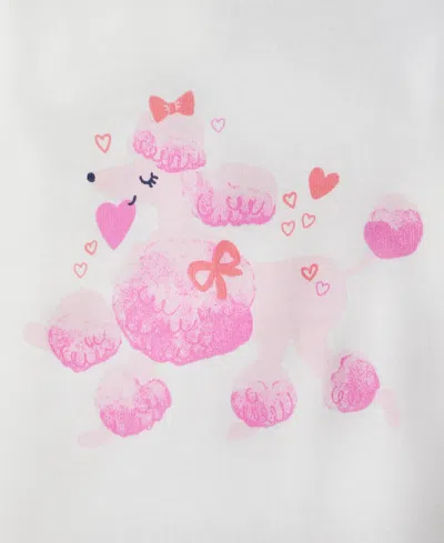 Greendog First Impressions Girls Toddler 2t-4t Long-sleeve Poodle T-shirt, Macy's Exclusive In White