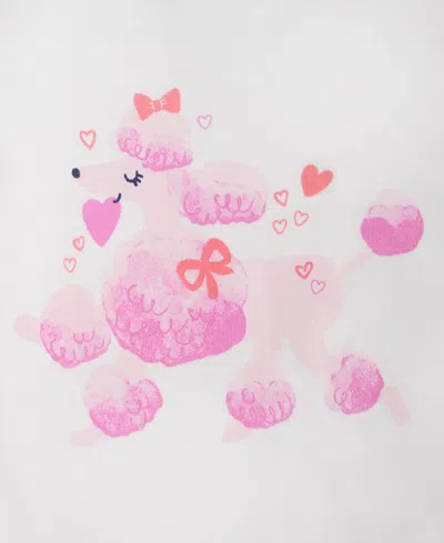 Greendog First Impressions Girls' Toddler 2t-4t Short-sleeve Poodle T-shirt, Macy's Exclusive In White