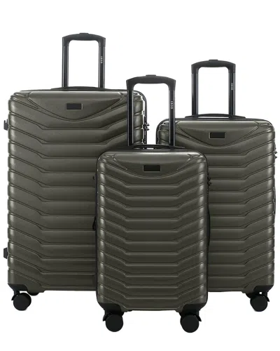 Izod Phantom 3pc Expandable Luggage Set In Purple