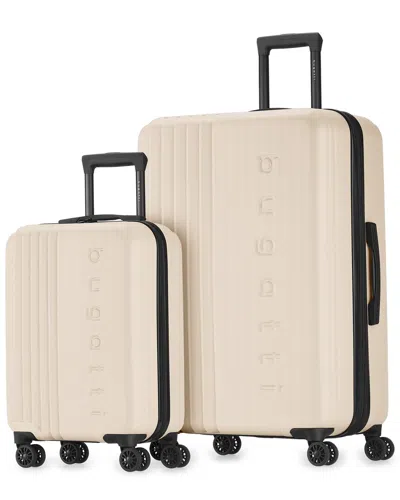 Bugatti The Classic 2 Piece Hardside Luggage Set With Expansion In Brown