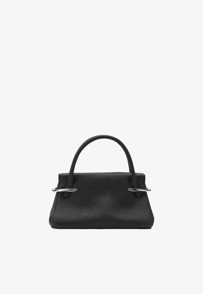 Givenchy Pinch Mini Top-handle Bag In Grain Leather In Black