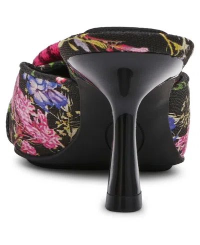 Anne Klein Women's Akcassia Snip Toe Kitten Heel Slip-on Mules In Black