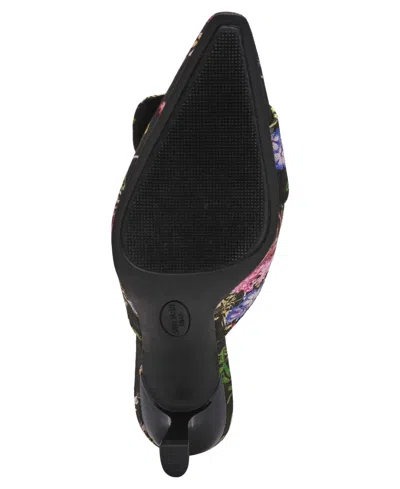 Anne Klein Women's Akcassia Snip Toe Kitten Heel Slip-on Mules In Black