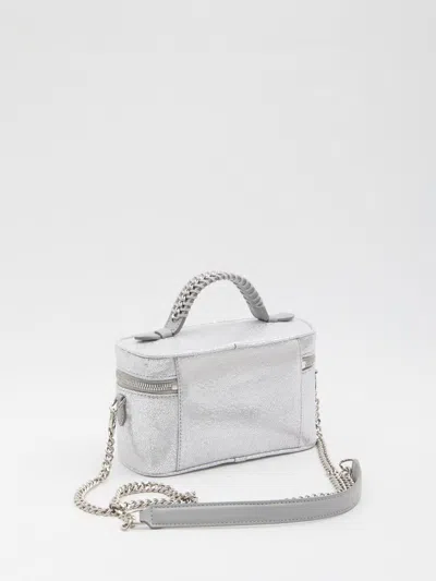 Stella Mccartney Zip-fastening Make Up Bag In Silver