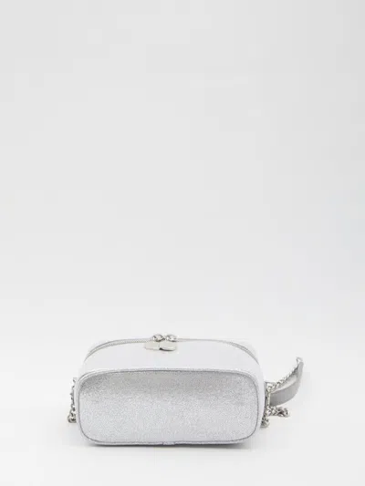 Stella Mccartney Zip-fastening Make Up Bag In Silver