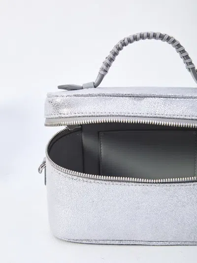 Stella Mccartney Zip-fastening Make Up Bag In Silver