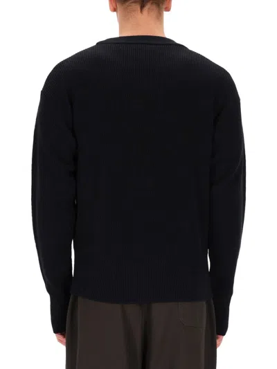 Lemaire Wool Jersey. In Black