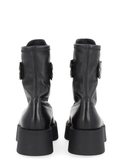 Premiata Leather Boot In Black