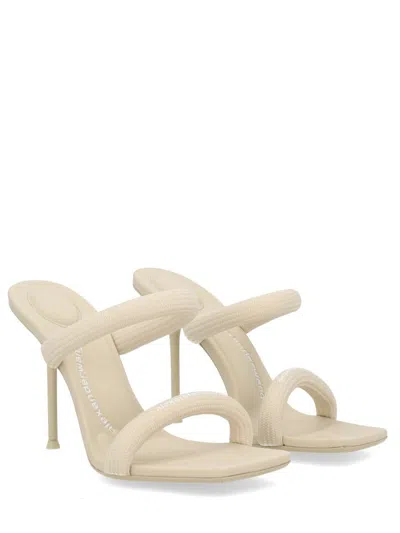 Alexander Wang Julie Square-toe Sandals In Neutral