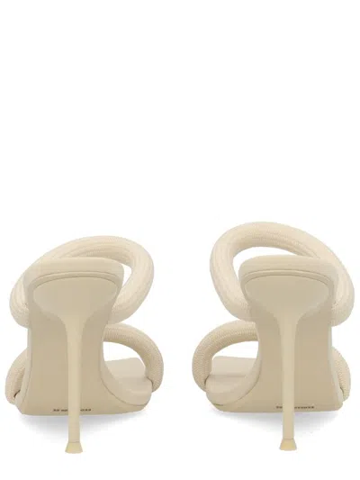 Alexander Wang Julie Square-toe Sandals In Neutral