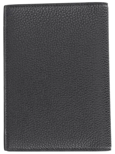 Tom Ford Passport Holder With Logo In Gray