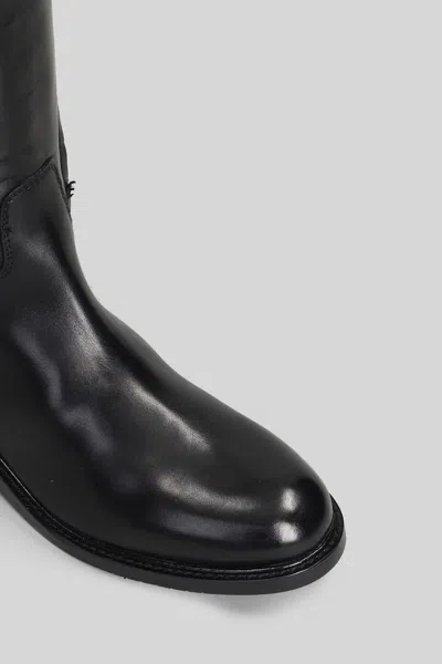 Metisse Low Heels Boots In Black