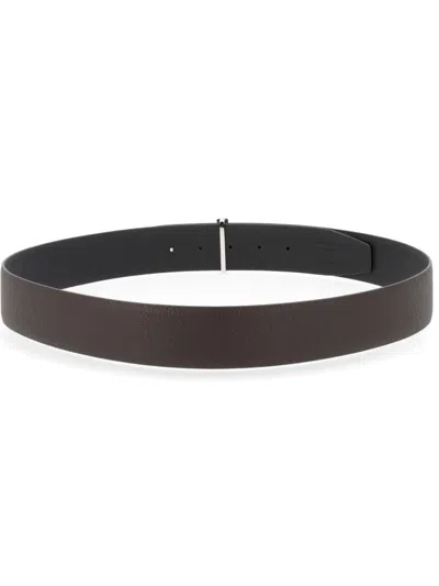 Tom Ford Reversible Belt Adjustable Length In Black