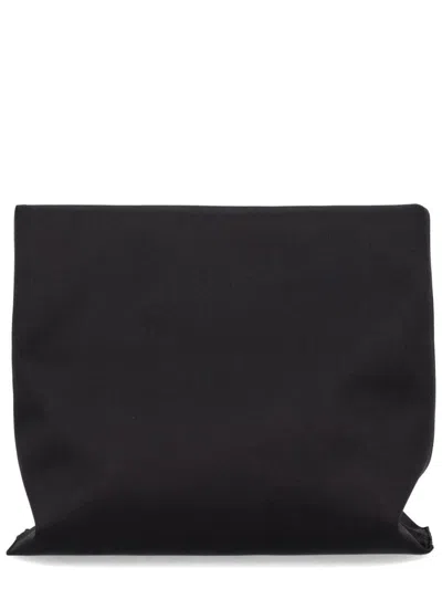 Roger Vivier Trompette Clutch Bag In Black