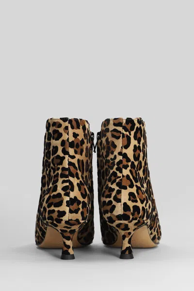 Mara Bini 50mm Leopard-print Ankle Boots In Multi