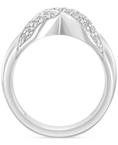 Effy Collection Effy Diamond Crossover Statement Ring (5/8 Ct. T.w.) In Sterling Silver In Silver