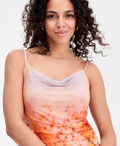 Bar Iii Women's Ruffled Sleeveless Dress, Macy's Exclusive In Multi