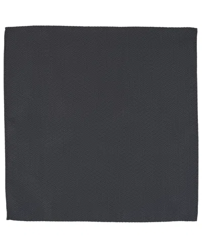 Alfani Men's Solid Texture Pocket Square And Bowtie, Created For Macy's In Black