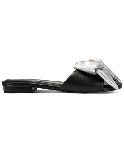 Karl Lagerfeld Women's Ciaran Flat Slide Sandals In Black