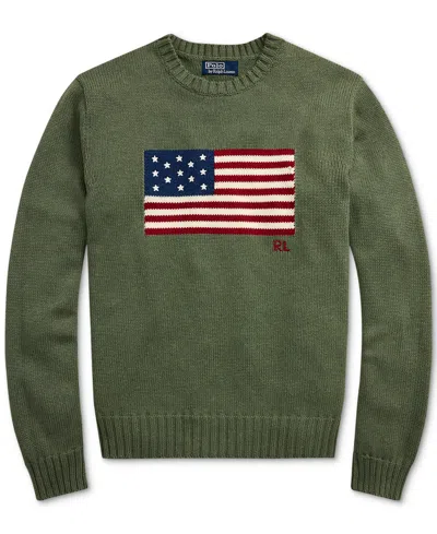 Polo Ralph Lauren Unisex The Iconic Flag Sweater In Green