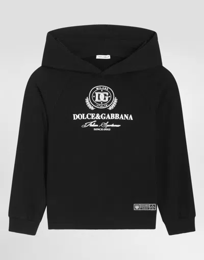 Dolce & Gabbana Hooded Sweatshirt In Black