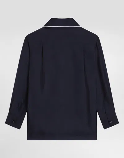 Dolce & Gabbana Silk Pyjama Shirt In Black