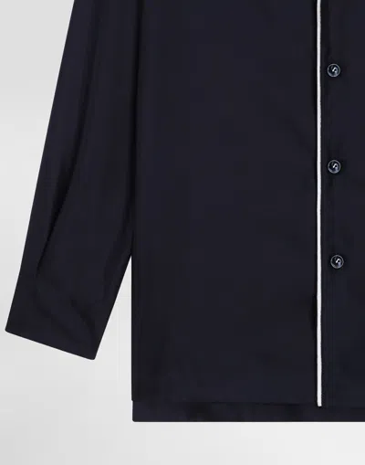Dolce & Gabbana Silk Pyjama Shirt In Black