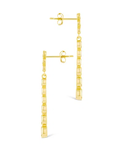 Sterling Forever Sterling Silver Ianthe Brilliant Cut Cz Dangle Earrings In Gold