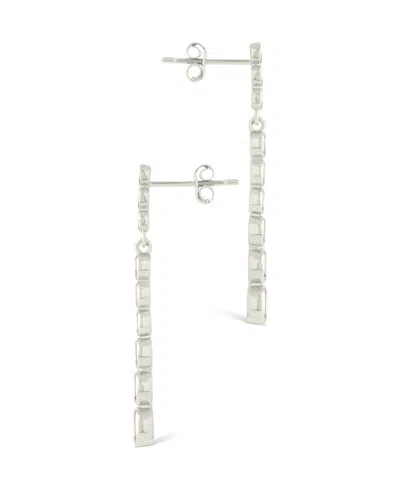 Sterling Forever Sterling Silver Ianthe Brilliant Cut Cz Dangle Earrings In Metallic
