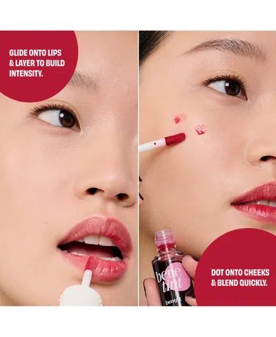 Benefit Cosmetics Tint Liquid Lip And Cheek Stain In Red