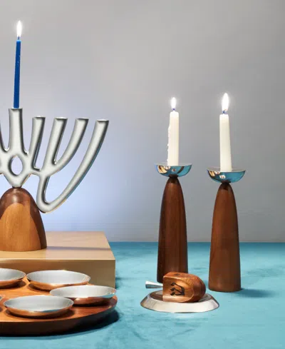 Nambe Unity Sabbath Candlesticks In Multi