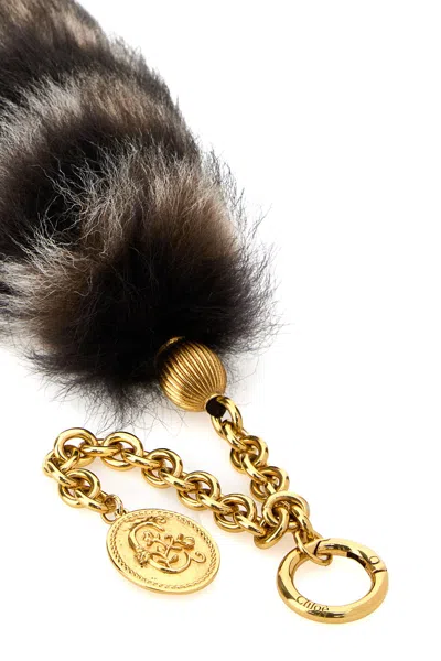 Chloé Taupe Beige The Treasure Tails Charm In Brown