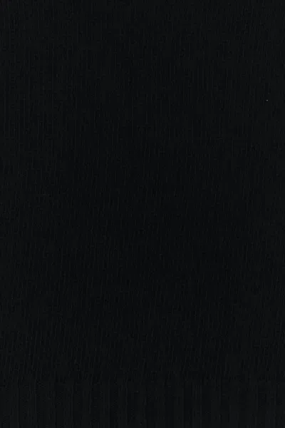 Valentino Wool Sweater Long Sleeves Embellished Collar In Black