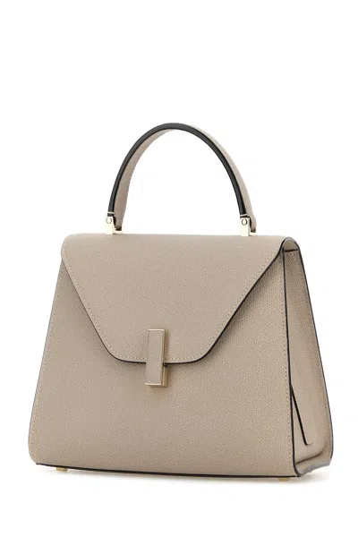 Valextra Dove Grey Leather Medium Iside Handbag