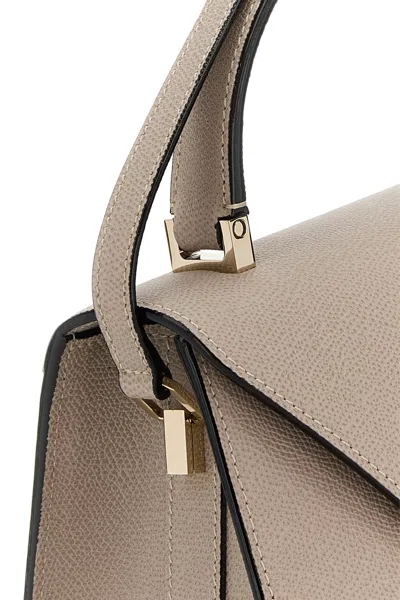 Valextra Dove Grey Leather Medium Iside Handbag