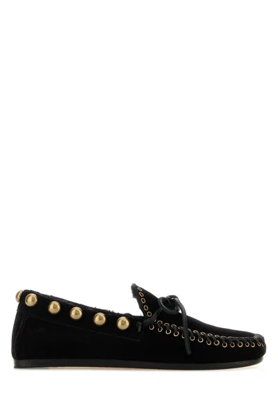 Isabel Marant Fitza Loafers Bow Studs Flat Sole