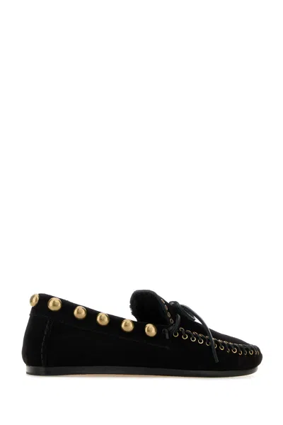 Isabel Marant Fitza Loafers Bow Studs Flat Sole