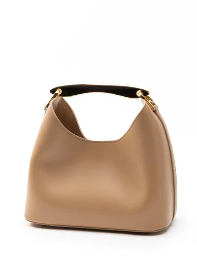 Elleme Boomerang Leather Cappuccino In Brown