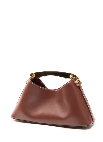 Elleme Mini Boomerang Leather Russet/white Stitches