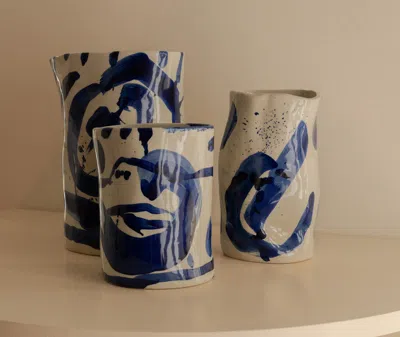 Serax Small Sophia Abstract-print Vase In Multi