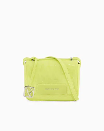 Armani Exchange Crossbody Bag In Technical Fabric In Green
