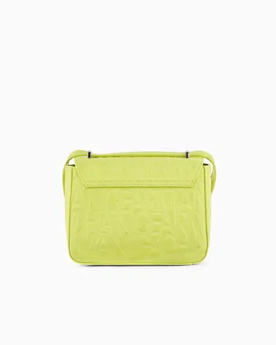 Armani Exchange Crossbody Bag In Technical Fabric In Green
