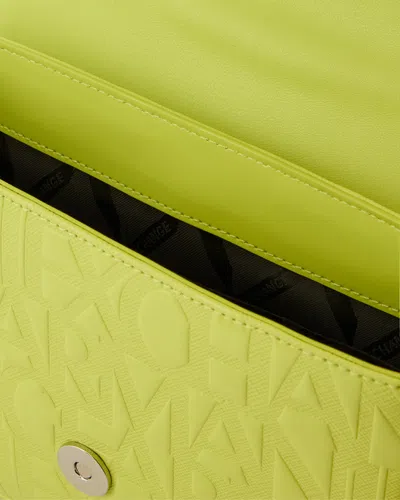 Armani Exchange Crossbody Bag In Technical Fabric In Green