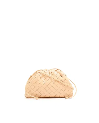 Bottega Veneta Intrecciato Mini The Pouch In Sand