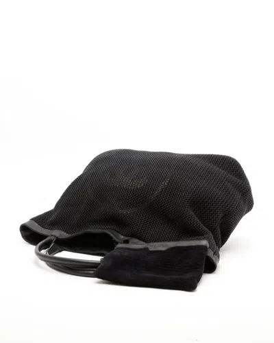 Pre-owned Chanel Cc Mesh Tote Bag In Black