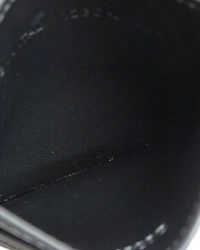 Dior Christian  Oblique Canvas And Leather Card Holder In Black