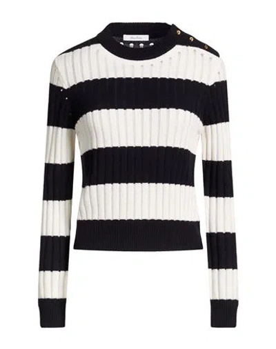 Max Mara Woman Sweater Midnight Blue Size M Wool, Cashmere In Blue