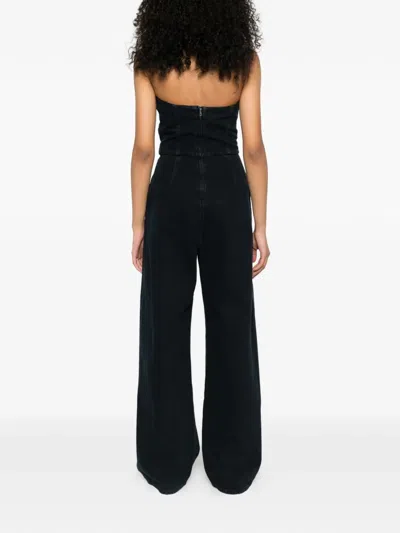 Agolde Strapless Jumpsuit In Black